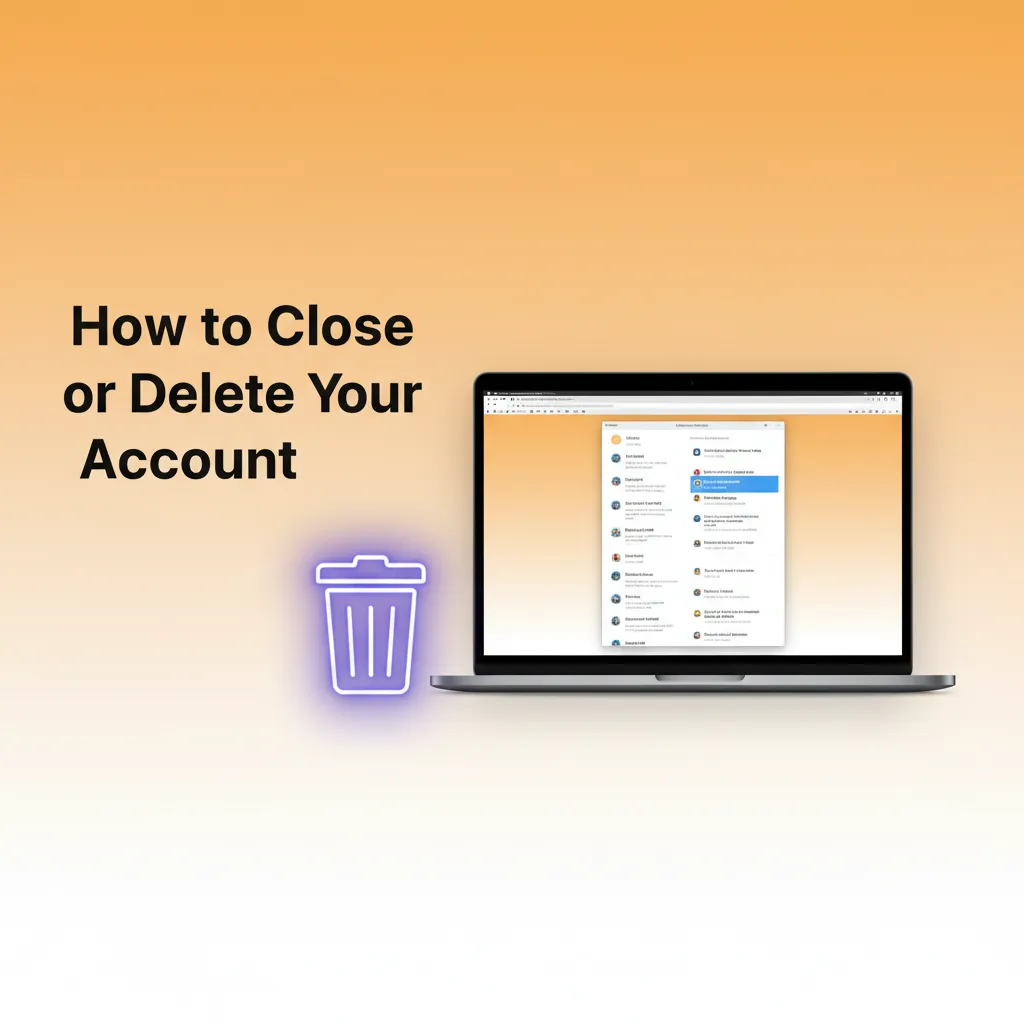 Steps to close or delete your account: sign in, choose suspension/exclusion/closure, withdraw balance, confirm by email.