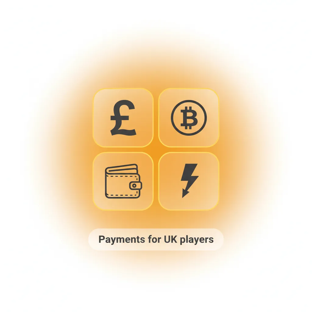 Payments for UK players: fund with Visa Debit, Mastercard Debit, and USDT (ERC20); cash out to same method; check limits