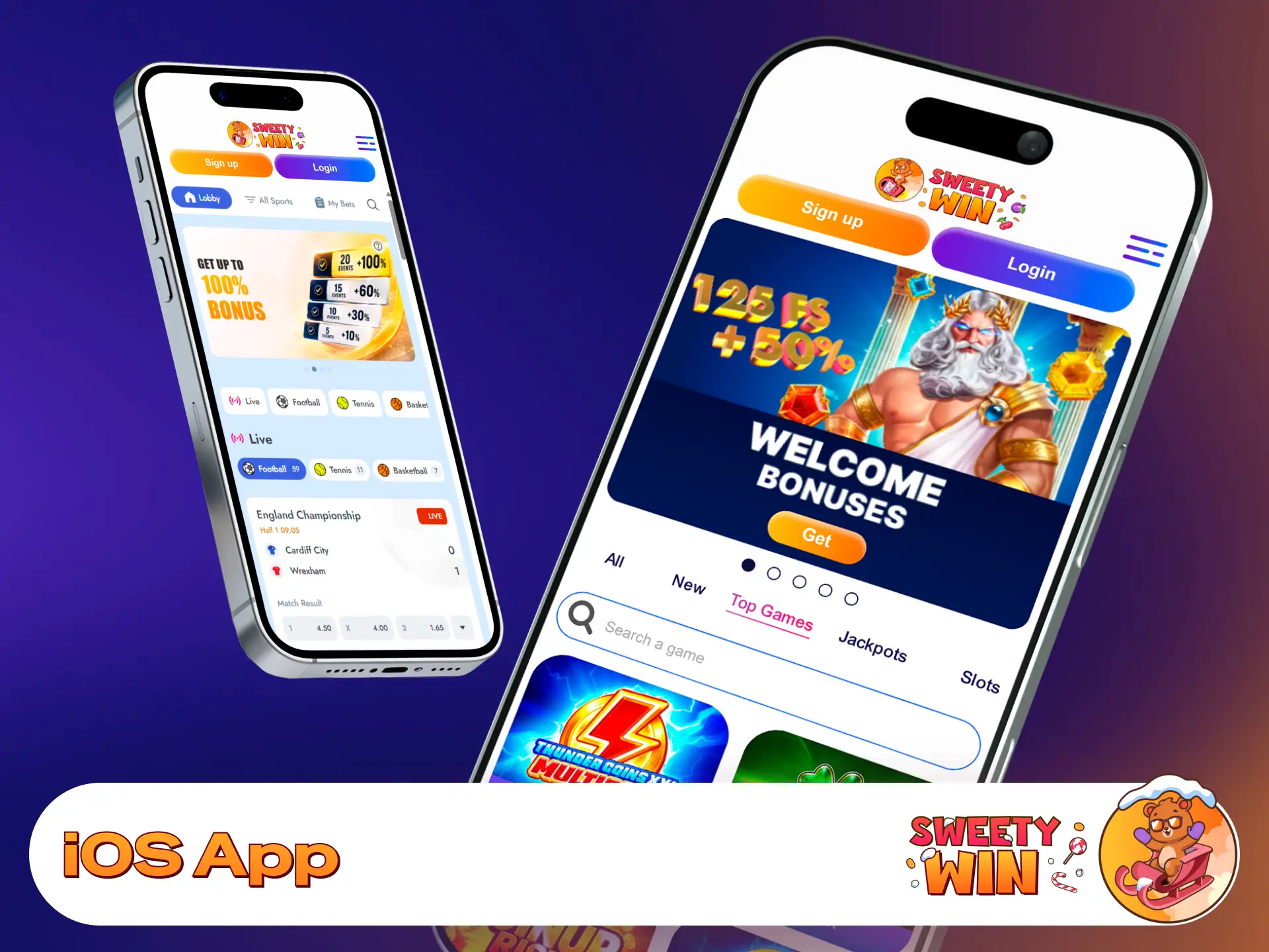 Explore top features of the iOS app on Sweety Win.