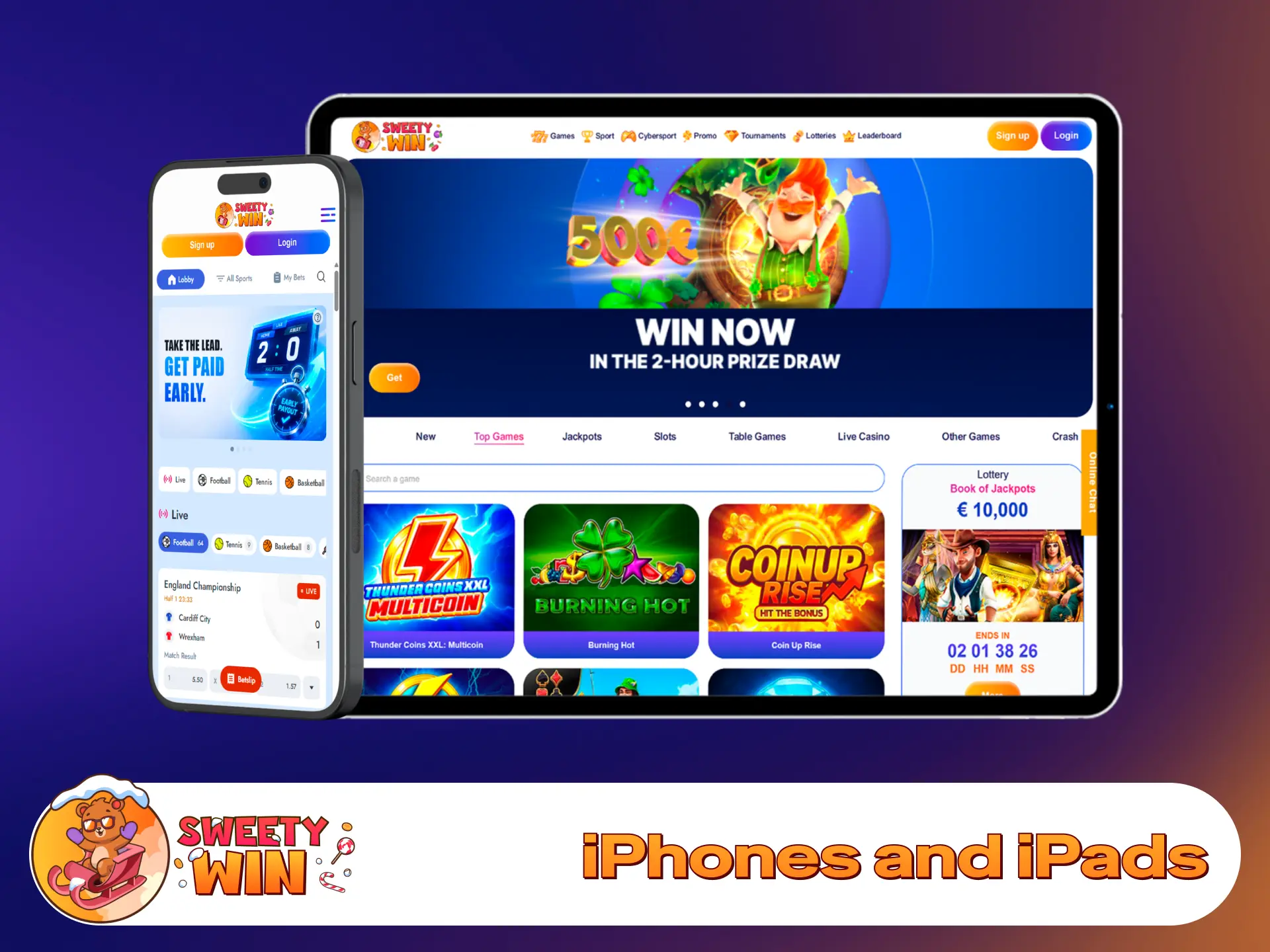 Check iPhone and iPad device compatibility for Sweety Win Casino.