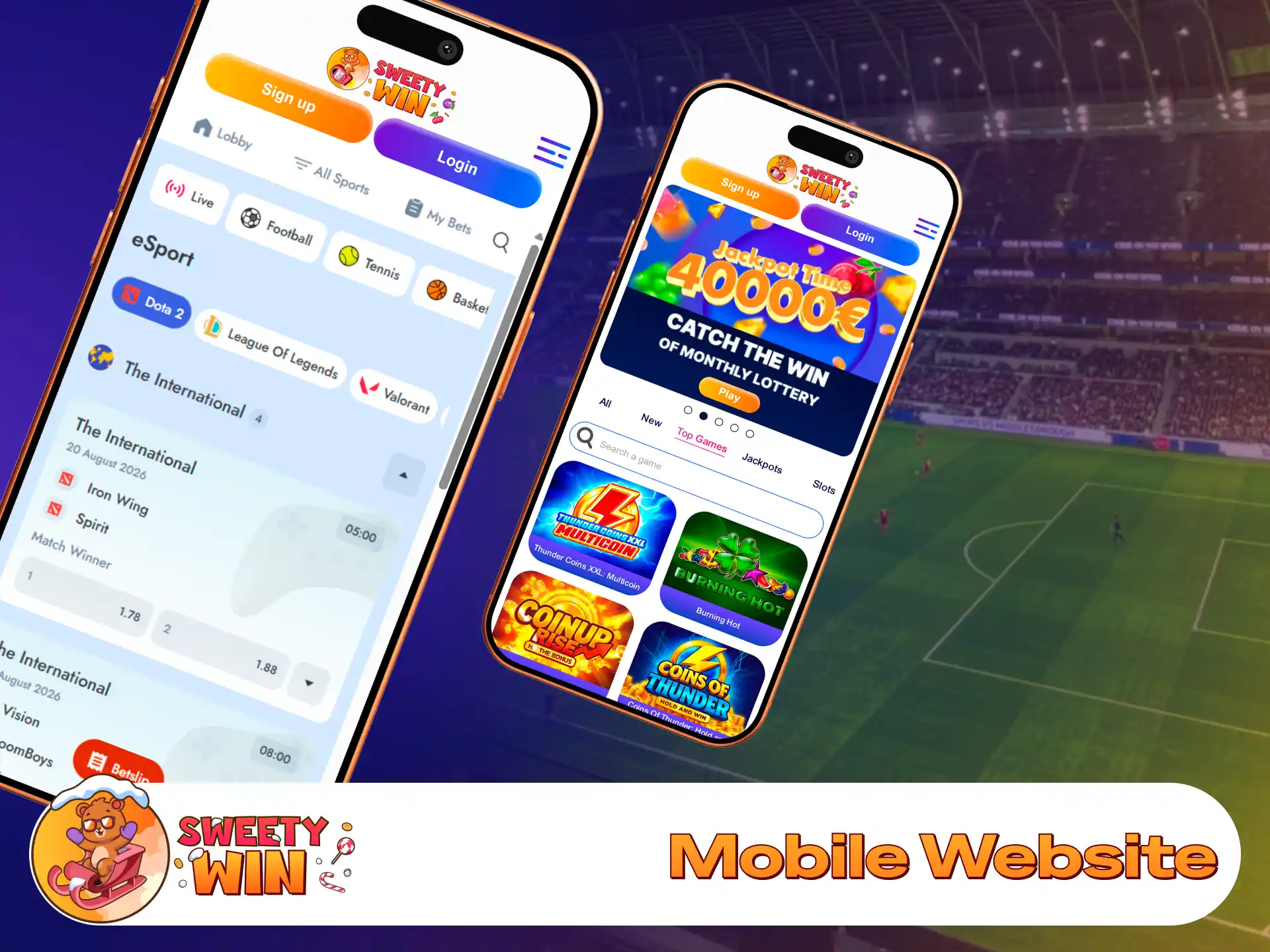 Access casino games instantly via browser without downloading Sweety Win.