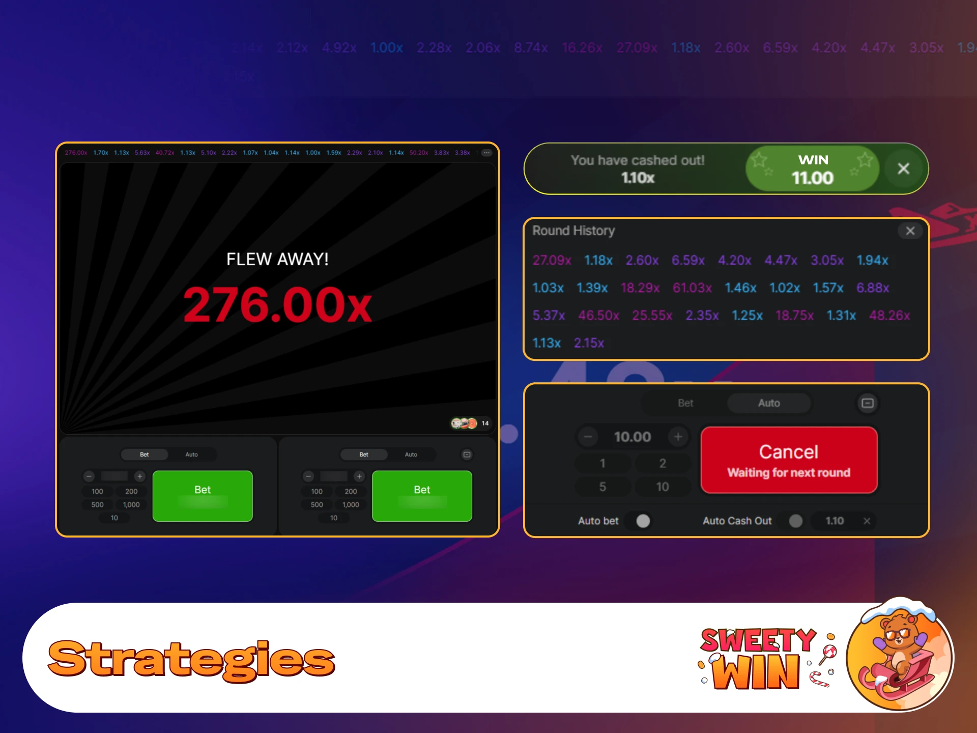 Explore effective betting tactics to maximize wins on Sweety Win Aviator.