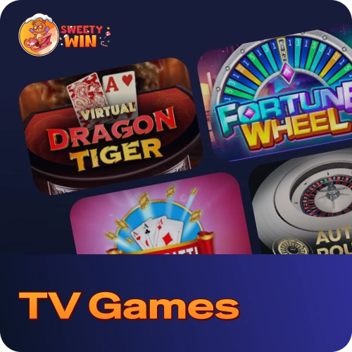 Join interactive game shows presented by live hosts on Sweety Win.