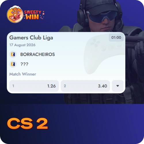Place live wagers on competitive CS 2 matches at Sweety Win.