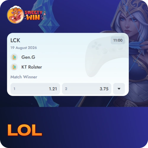 Wager on major League of Legends championship games on Sweety Win.