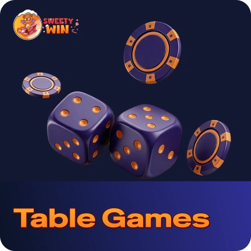 Play classic roulette, blackjack, and baccarat tables at Sweety Win.