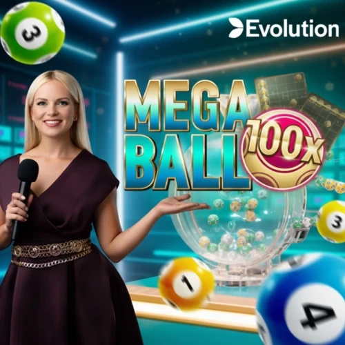 Draw lucky lottery numbers for massive multipliers in Mega Ball at Sweety Win.